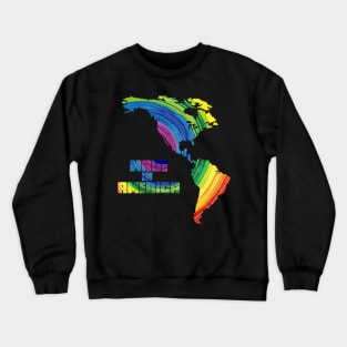 made in america Rainbow Crewneck Sweatshirt